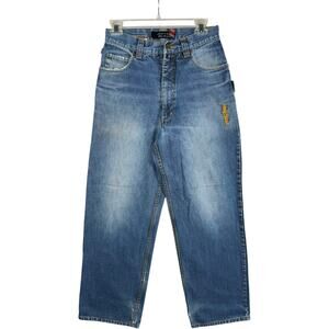 Vintage Johnny Blaze Wide Leg Denim Jeans 28